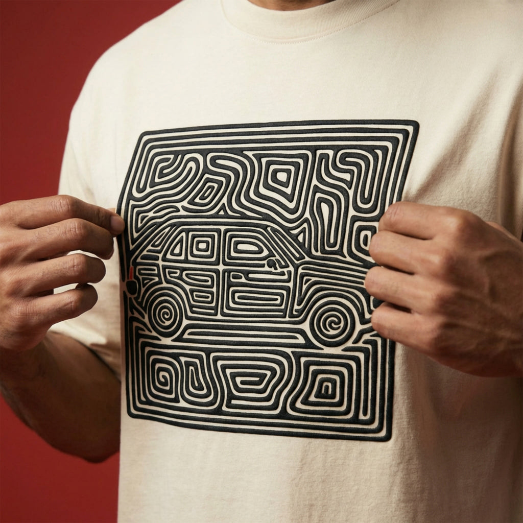 NVRFOUND LABYRINTH T-SHIRT - Off-White